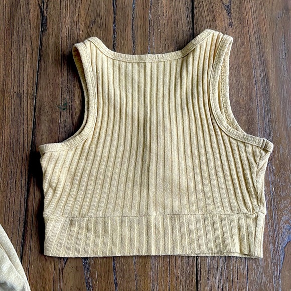 May Pink- Two piece mustard joggers set - Picture 4 of 7